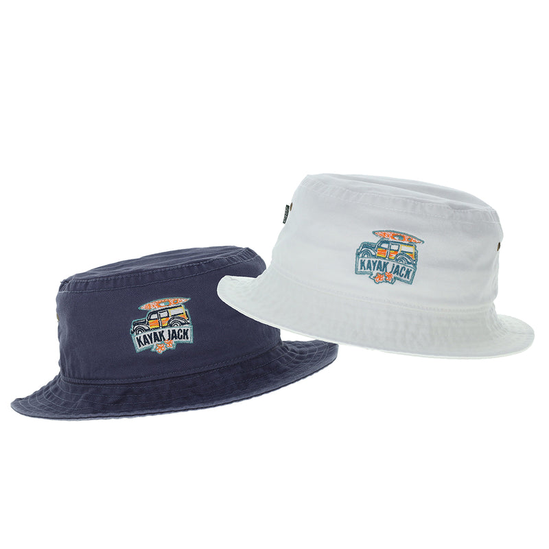 White Bucket Hat - Kayak Jack White Bucket Hat - Kayak Jack