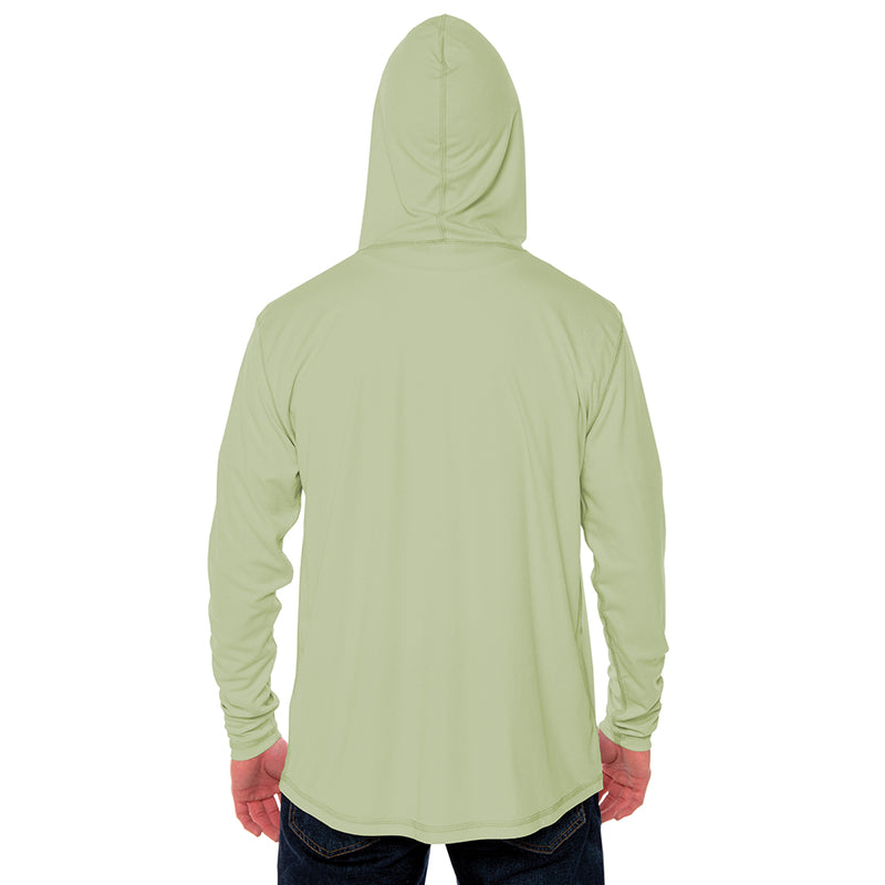 Men’s UPF 50 Sun Protection Kayaking Hoodie Shirt Sage - Kayak Jack
