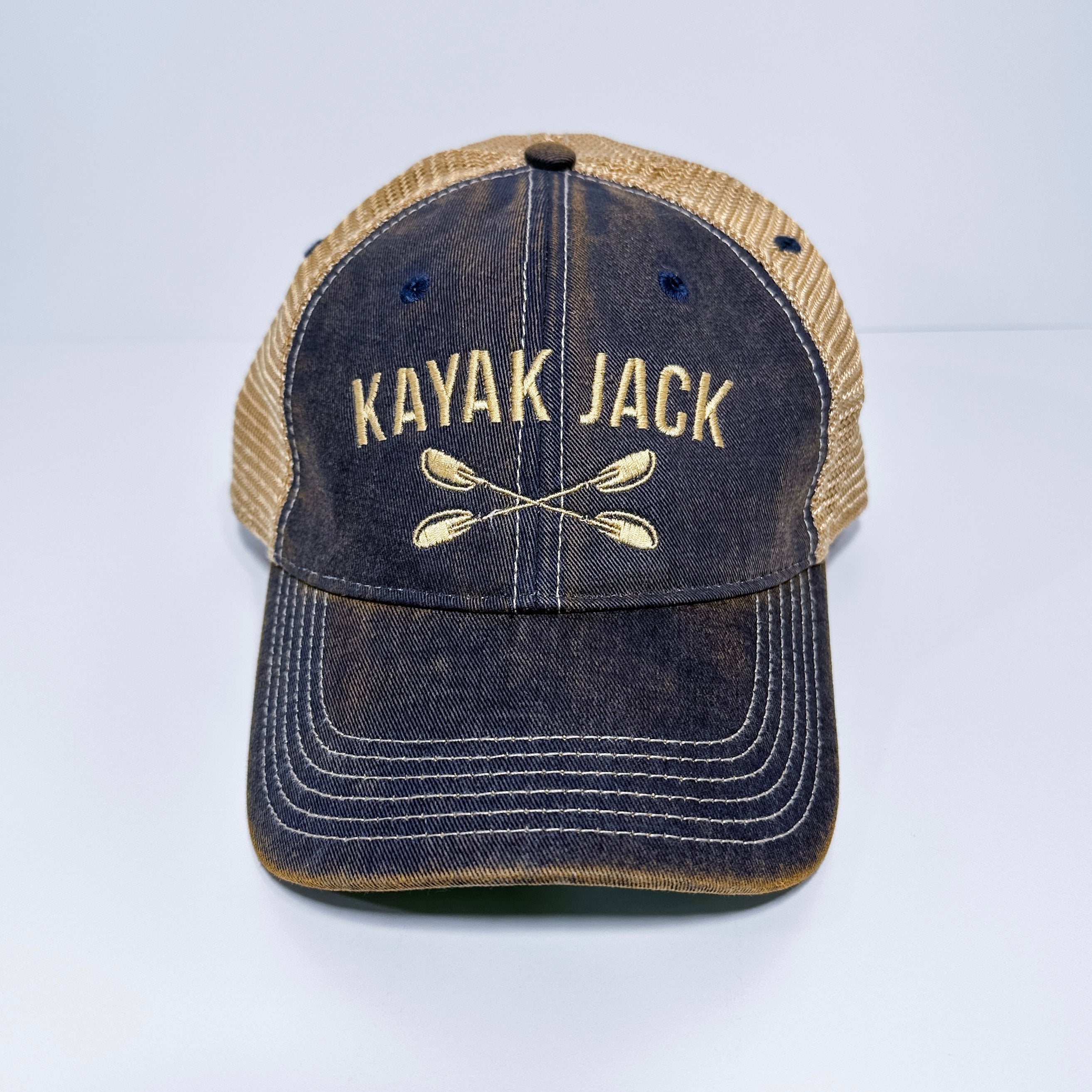 Navy Blue Old Favorite Trucker Cap Hat for Kayakers - Kayak Jack