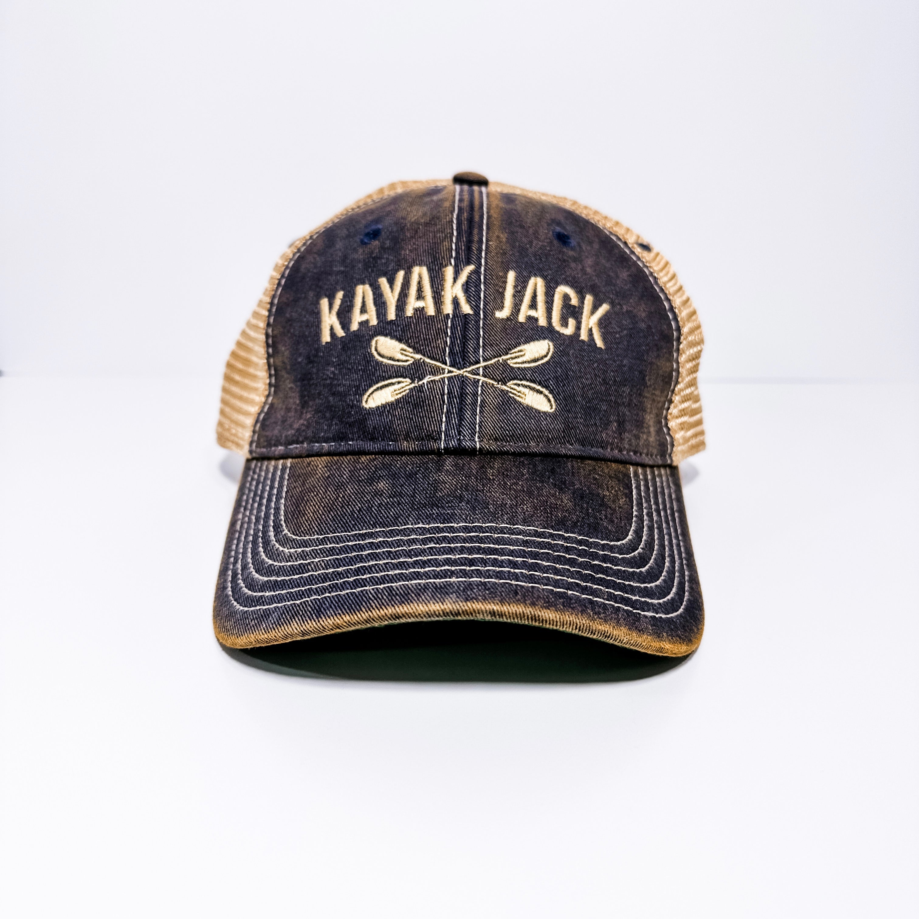 Navy Blue Old Favorite Trucker Cap Hat for Kayakers - Kayak Jack