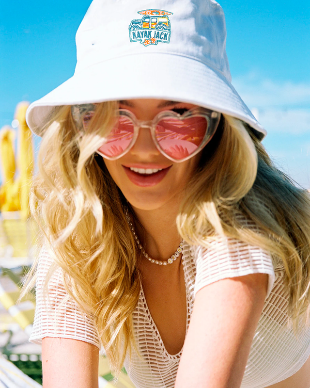 White Bucket Hat - Kayak Jack