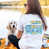 Kayaker Tee Shirt Unisex Bella Canvas T-Shirt in White - Kayak Jack