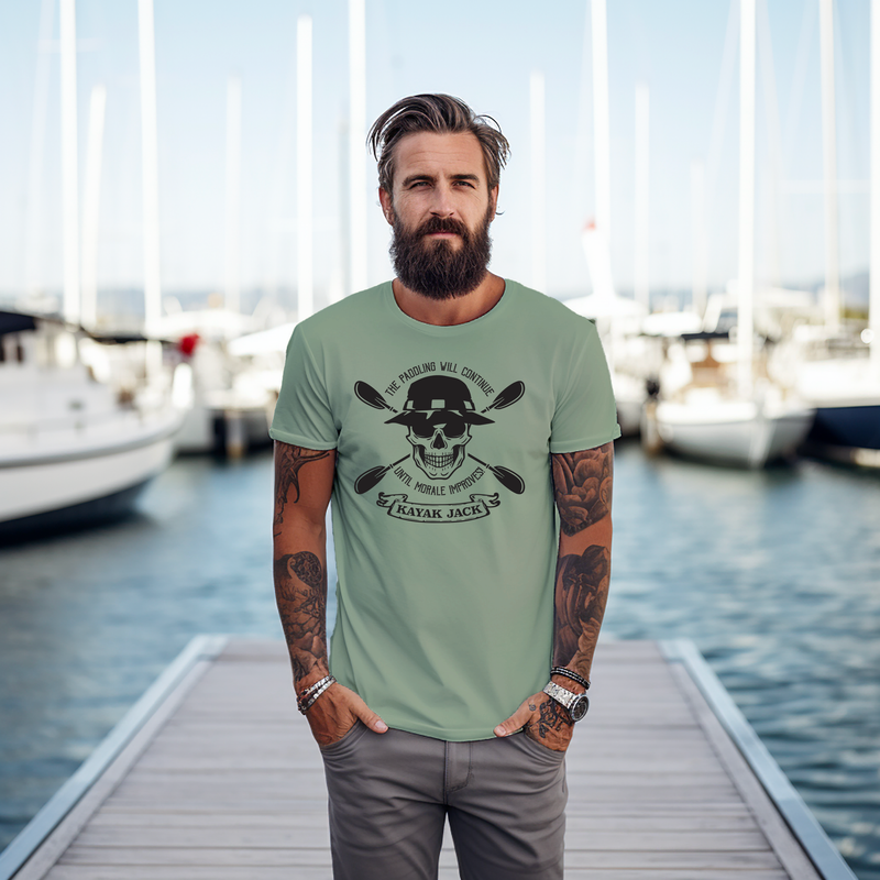 The Paddling Will Continue Until Morale Improves Kayaking T-Shirt