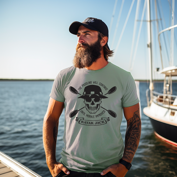 The Paddling Will Continue Until Morale Improves Kayaking T-Shirt