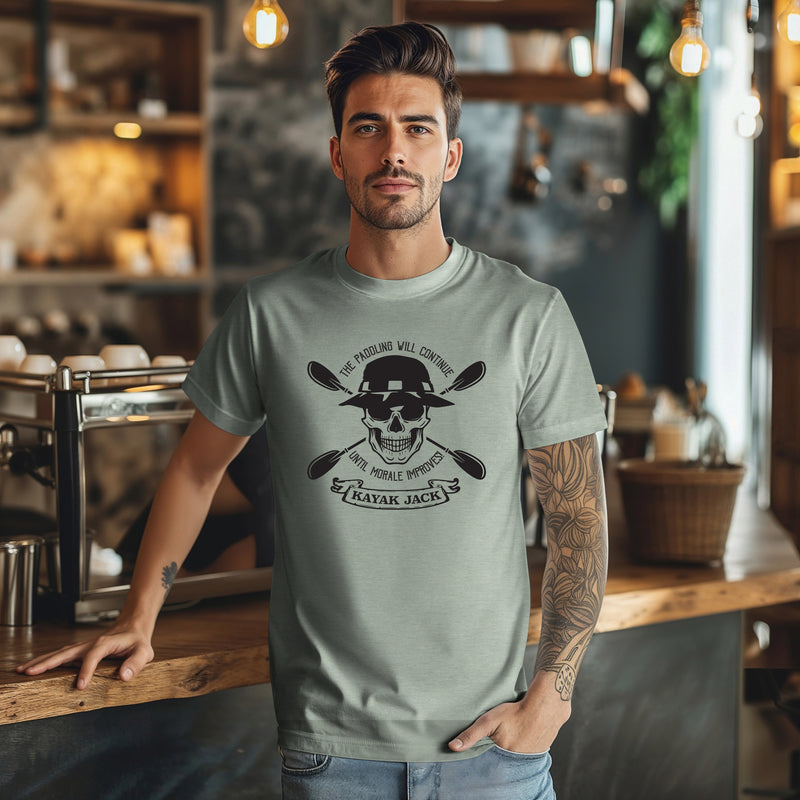 The Paddling Will Continue Until Morale Improves Kayaking T-Shirt