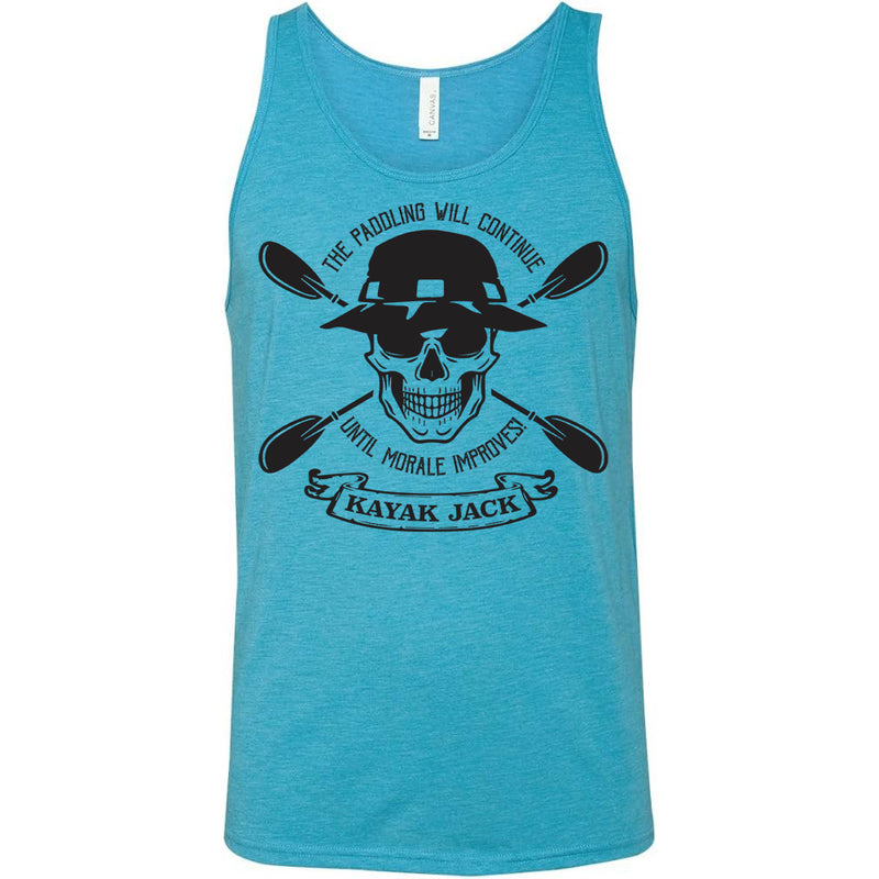 The Paddling Will Continue Until Morale Improves Kayaking Tank Top