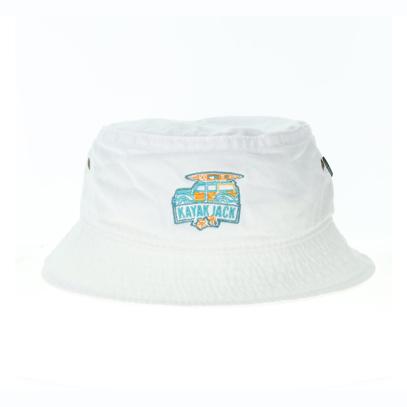 White Bucket Hat - Kayak Jack