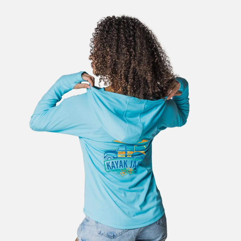Women’s UPF 50 SPF Eco Sol Hoodie Performance Shirt - Kayak Jack