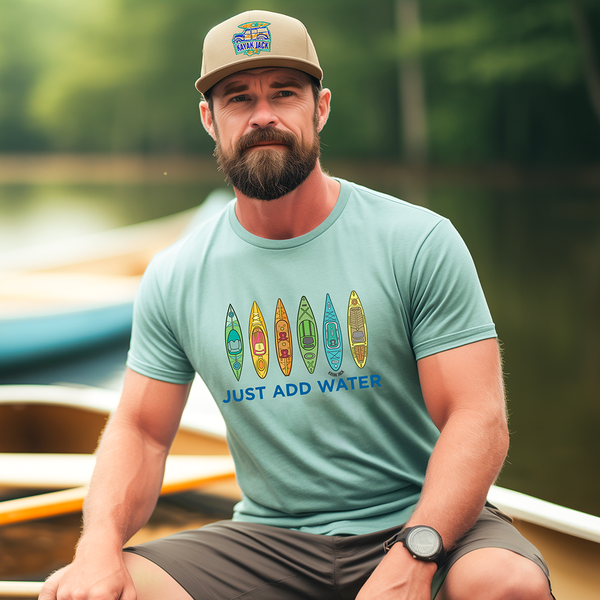 Just Add Water Kayaking Tee Shirt Unisex T Shirt Kayak Jack