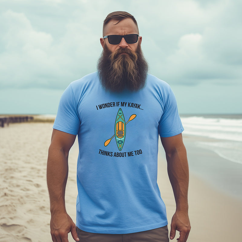 I Wonder If My Kayak Thinks About Me Too T-Shirt