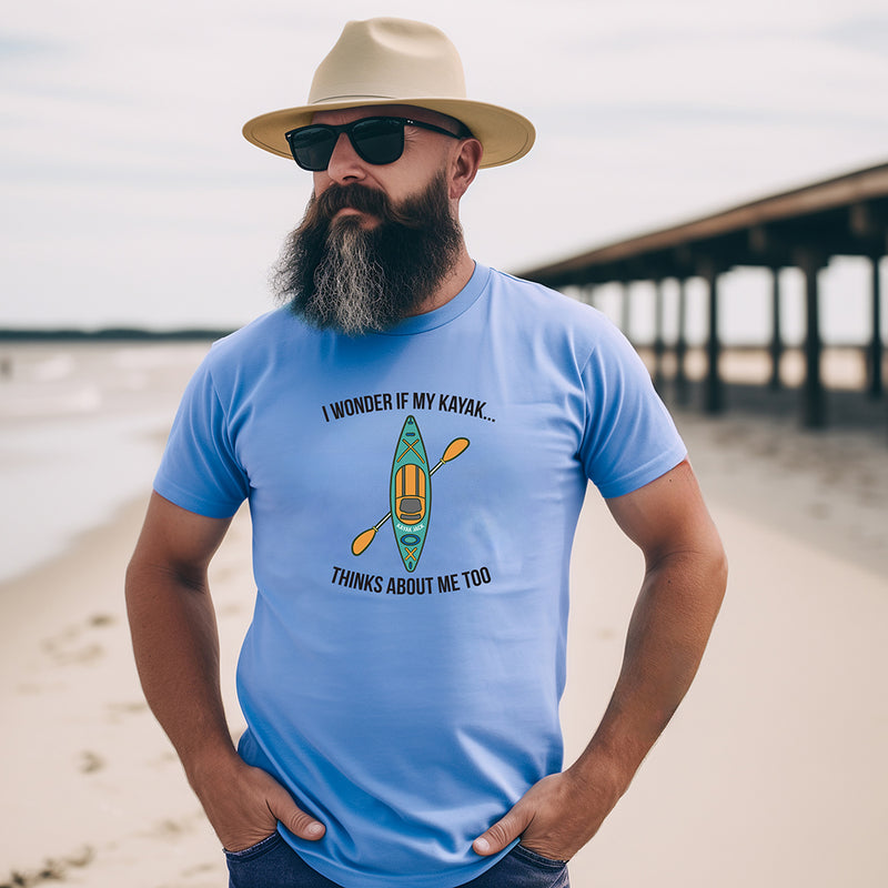 I Wonder If My Kayak Thinks About Me Too T-Shirt