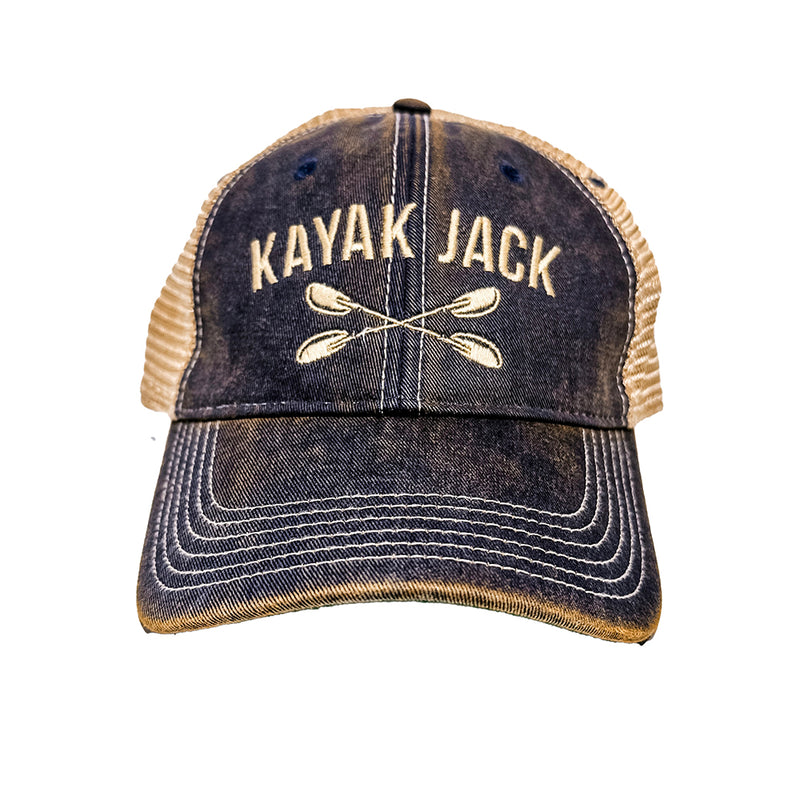 Navy Blue Old Favorite Trucker Cap Hat for Kayakers - Kayak Jack