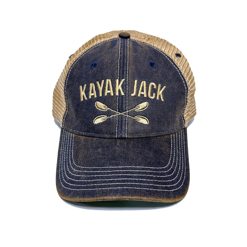 Navy Blue Old Favorite Trucker Cap Hat for Kayakers - Kayak Jack