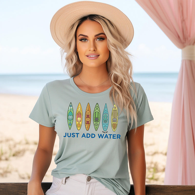 Just Add Water Kayaking Tee Shirt Unisex T-Shirt - Kayak Jack