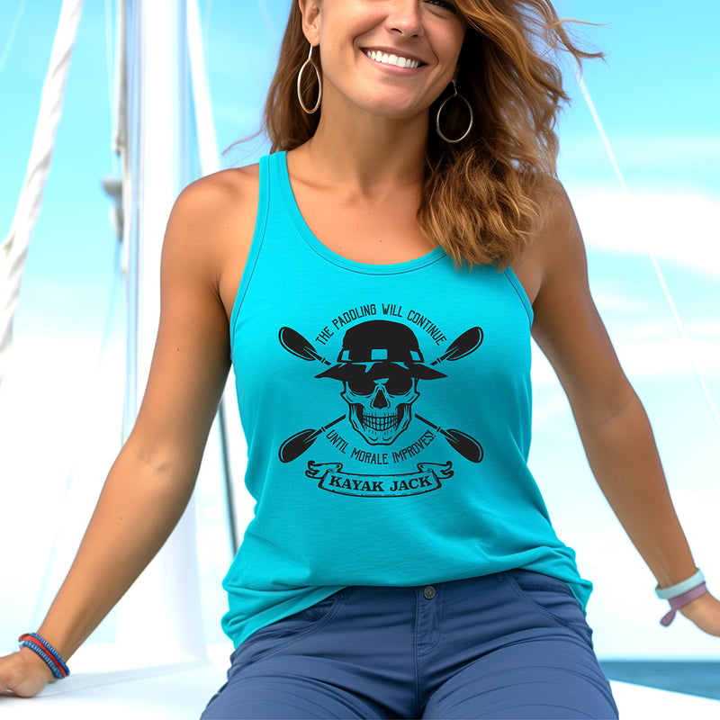 The Paddling Will Continue Until Morale Improves Kayaking Tank Top