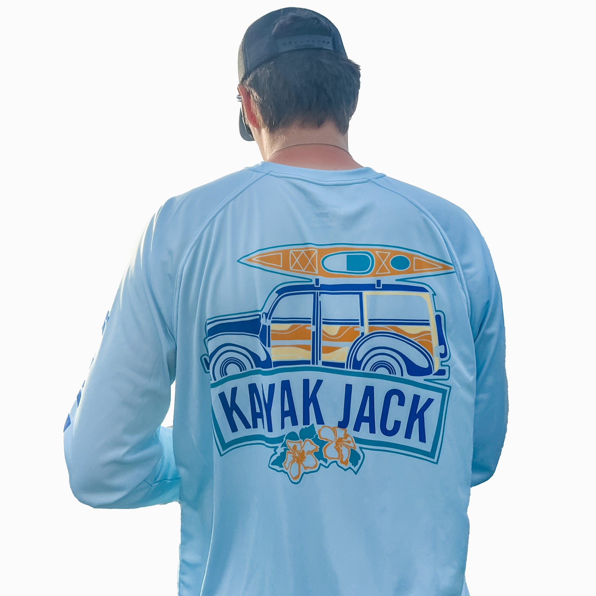 Kayak Fishing Performance SPF Shirt Blue PFG - Kayak Jack